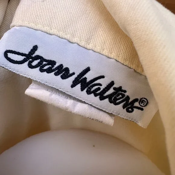 Vintage Joan Walter Lemon Creme Denim Vest Size M - Picture 2 of 9